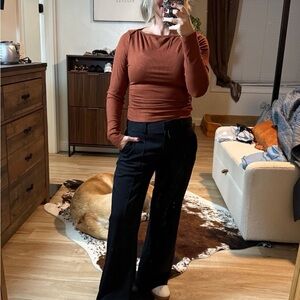 Women's Rust Long Sleeve Top